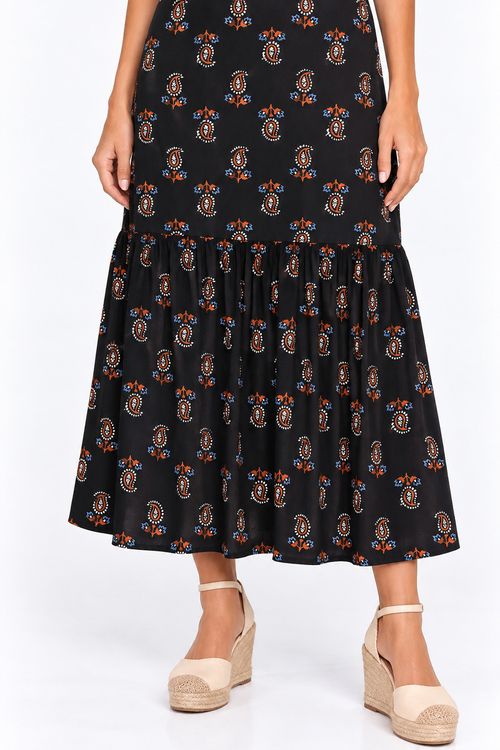 Vestido midi mini cashmere 1 maria preto.